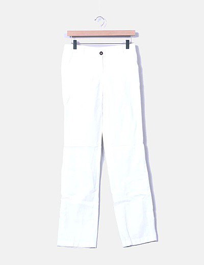 Camaïeu White straight trousers