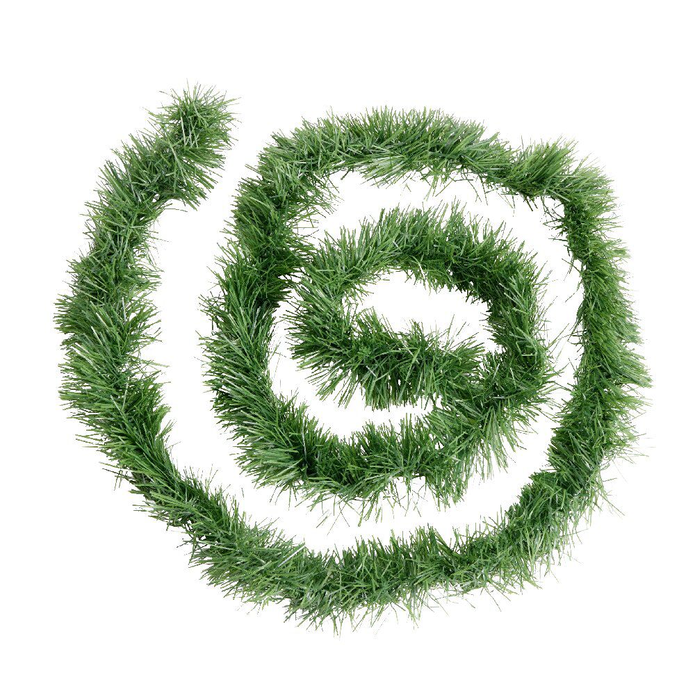 Guirlande de no&euml;l artificielle verte Ø8XL200 cm (2 modèles vert clair ou foncé)