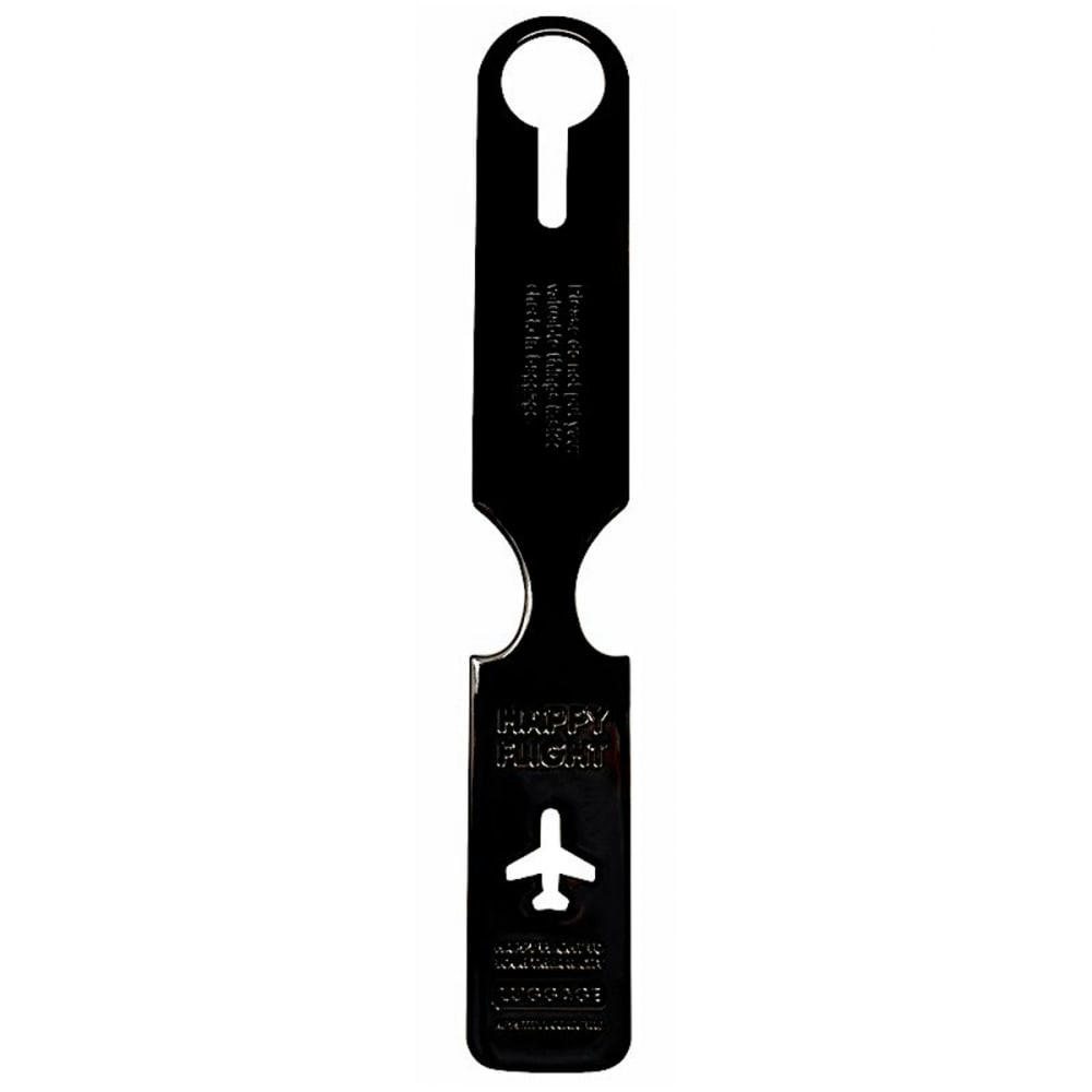- Petite étiquette à bagage pvc noir