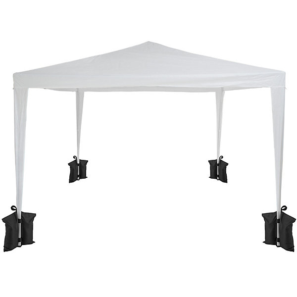 Lot de 4 sacs de lestage pour pavillon en polyester noir