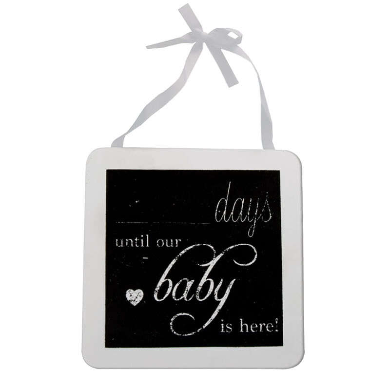 Placa COUNTIG DAYS branca 33,2x20cm