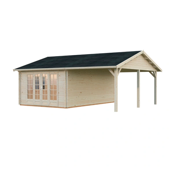 Gartenhaus »Irene«, Aufstellmaße BxTxH: 703 x 619 x 316 cm, tauchgrundiert, Holz