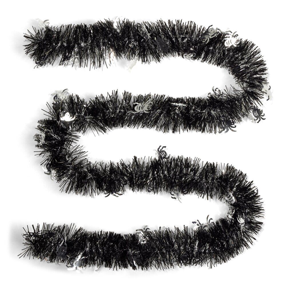 Guirlande Halloween fantaisie plastique noir ou orange 2m (2 modèles)