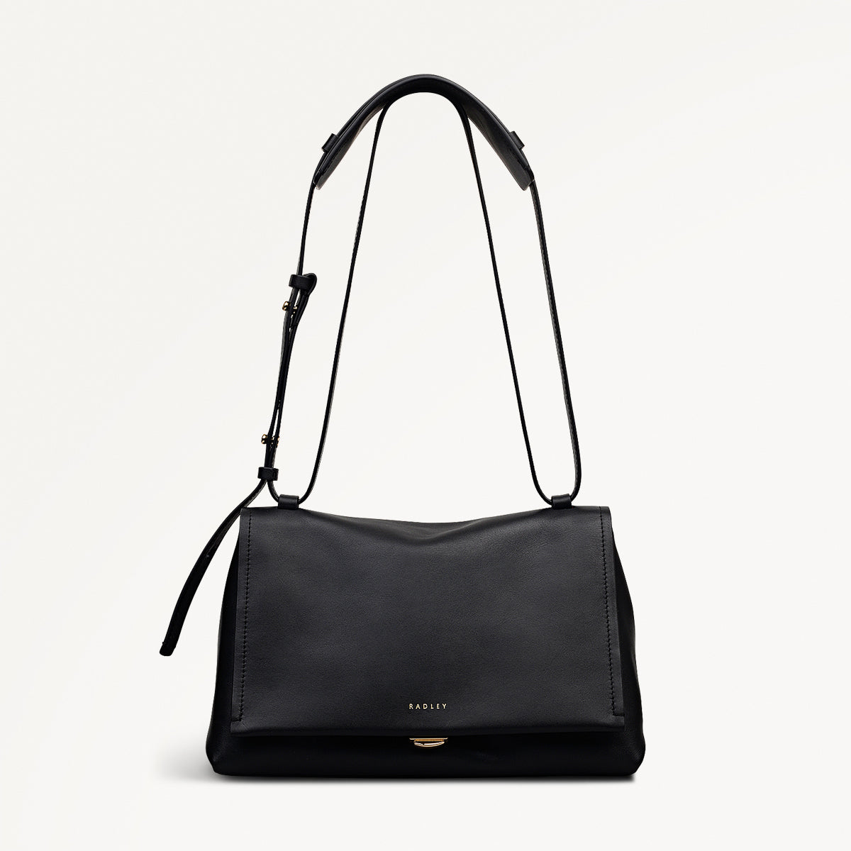 Mercer Street Leather Medium Flapover Shoulder Bag - RHE15901