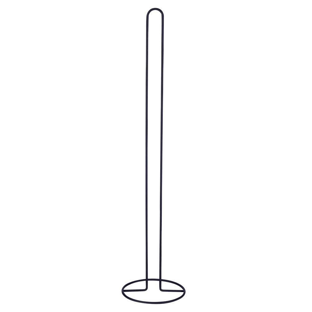 Stojak na papier toaletowy metalowy czarny 60 cm