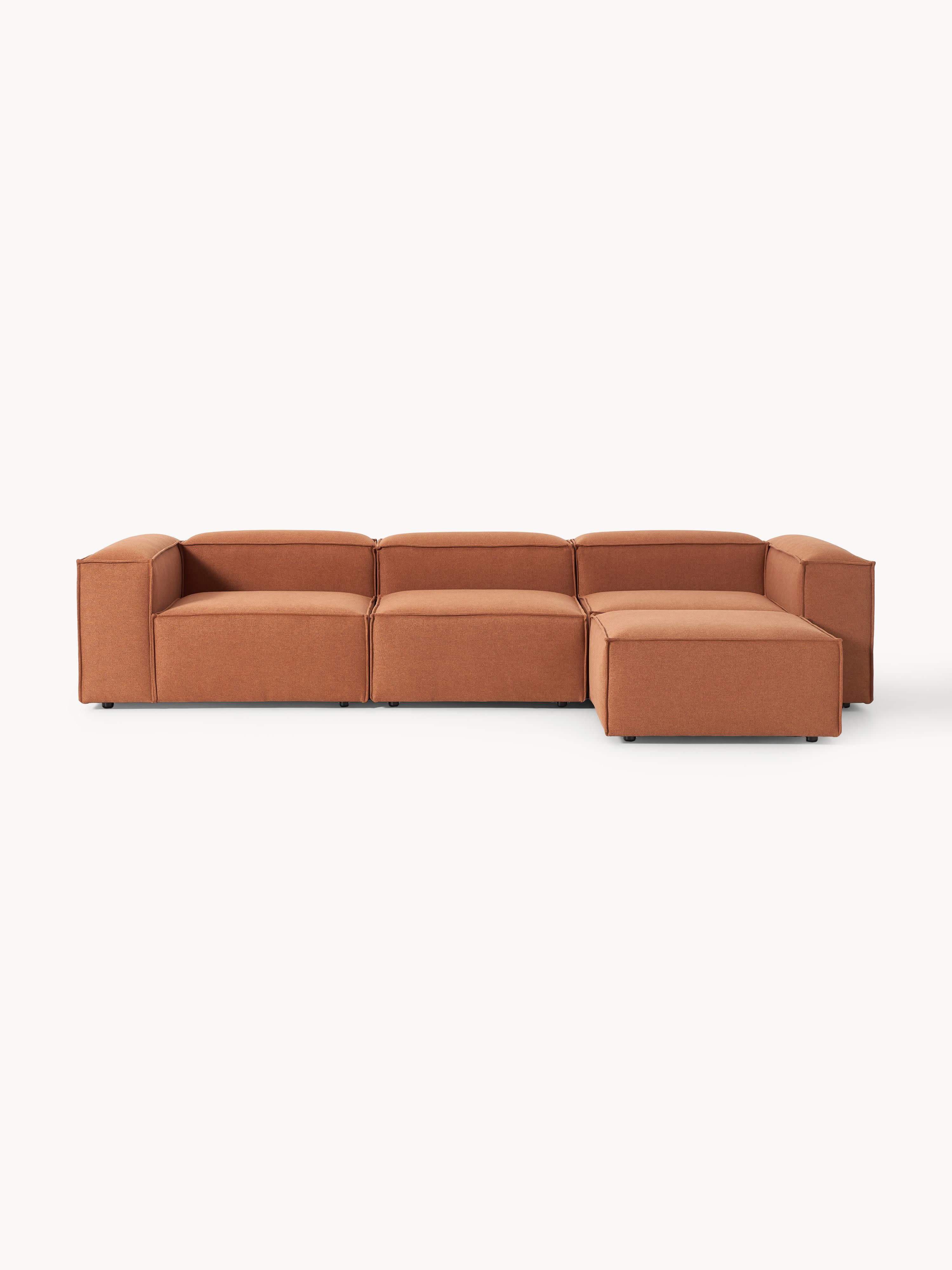Modulares Sofa Lennon (4-Sitzer) mit Hocker (links/rechts)