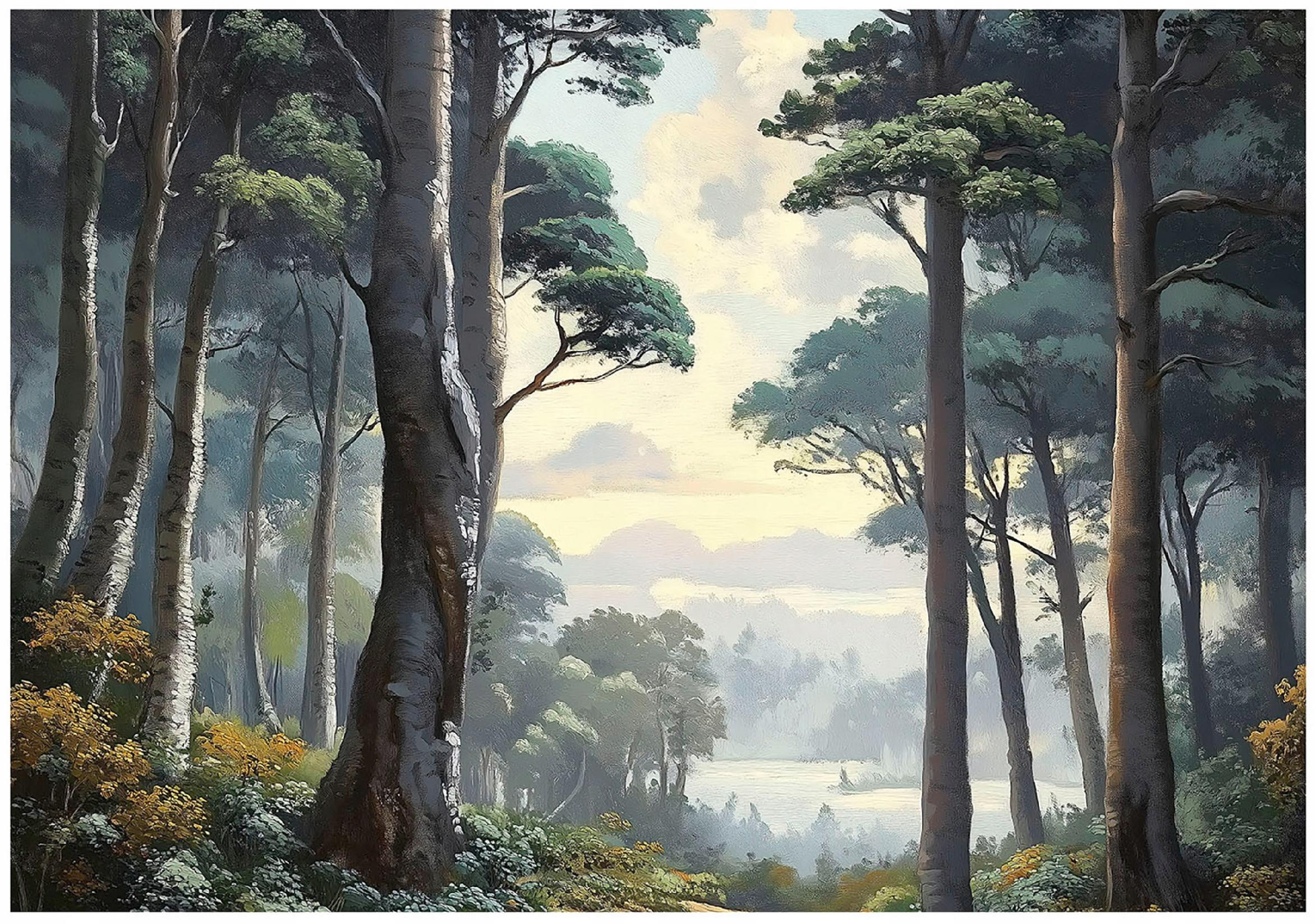 Fototapeta las 3d drzewa natura krajobraz na ścianę sypialnia salon 250x175