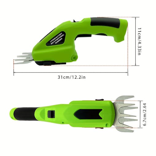 NNETM 2-in-1 Rechargeable Handheld Hedge Trimmer Shears
