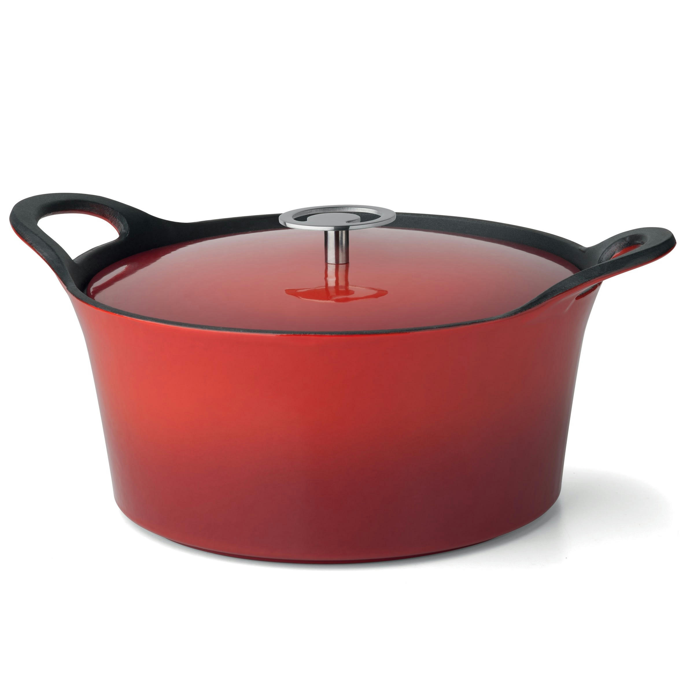 VOLCAN - Cocotte ronde rouge 24cm