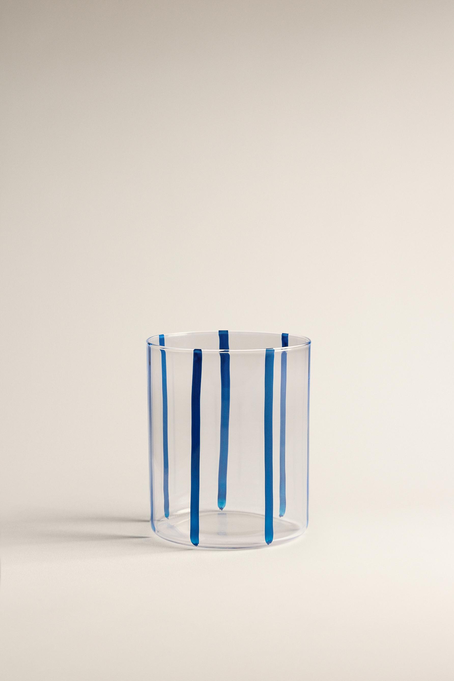 Vaso rayas borosilicato