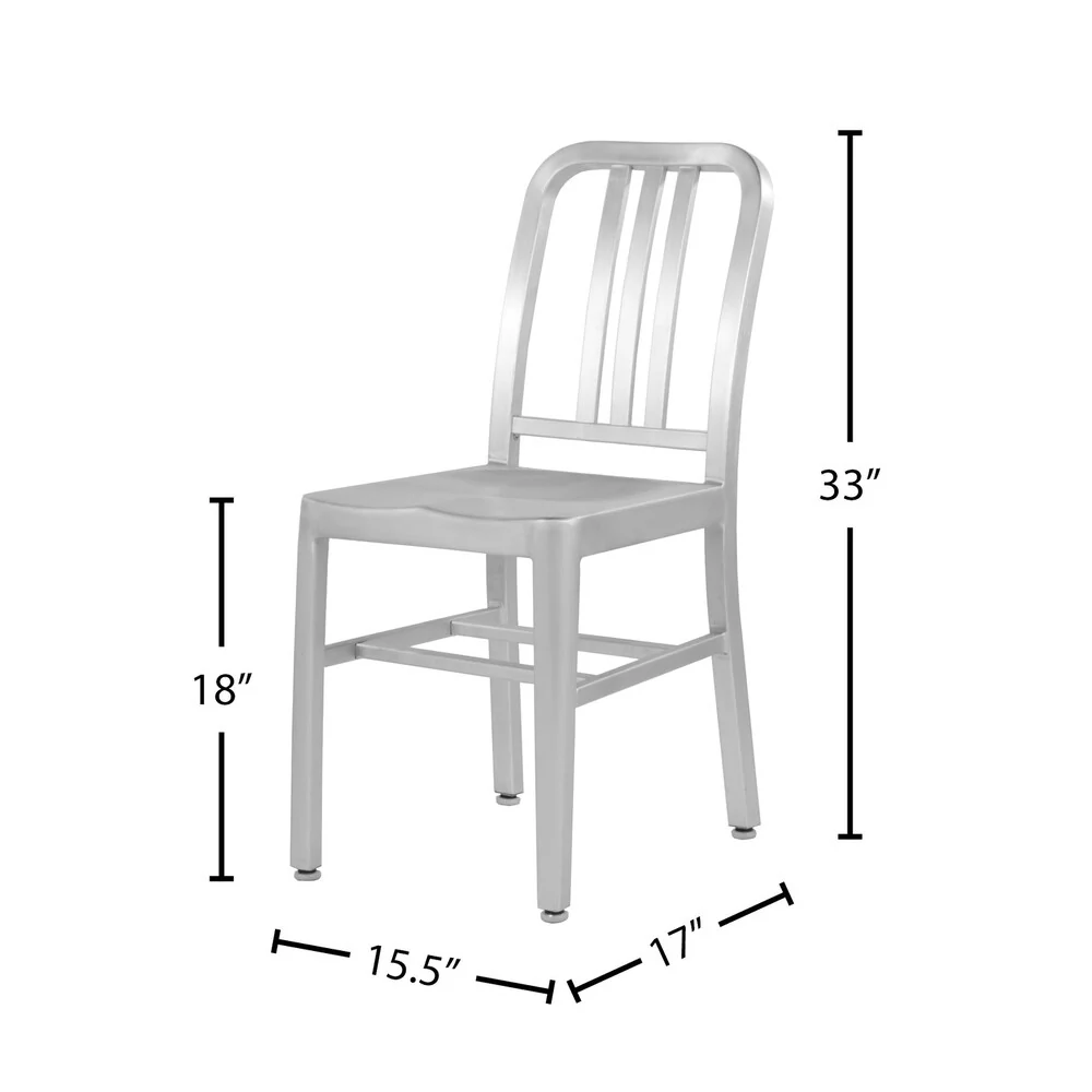 Army Aluminum Side Chair