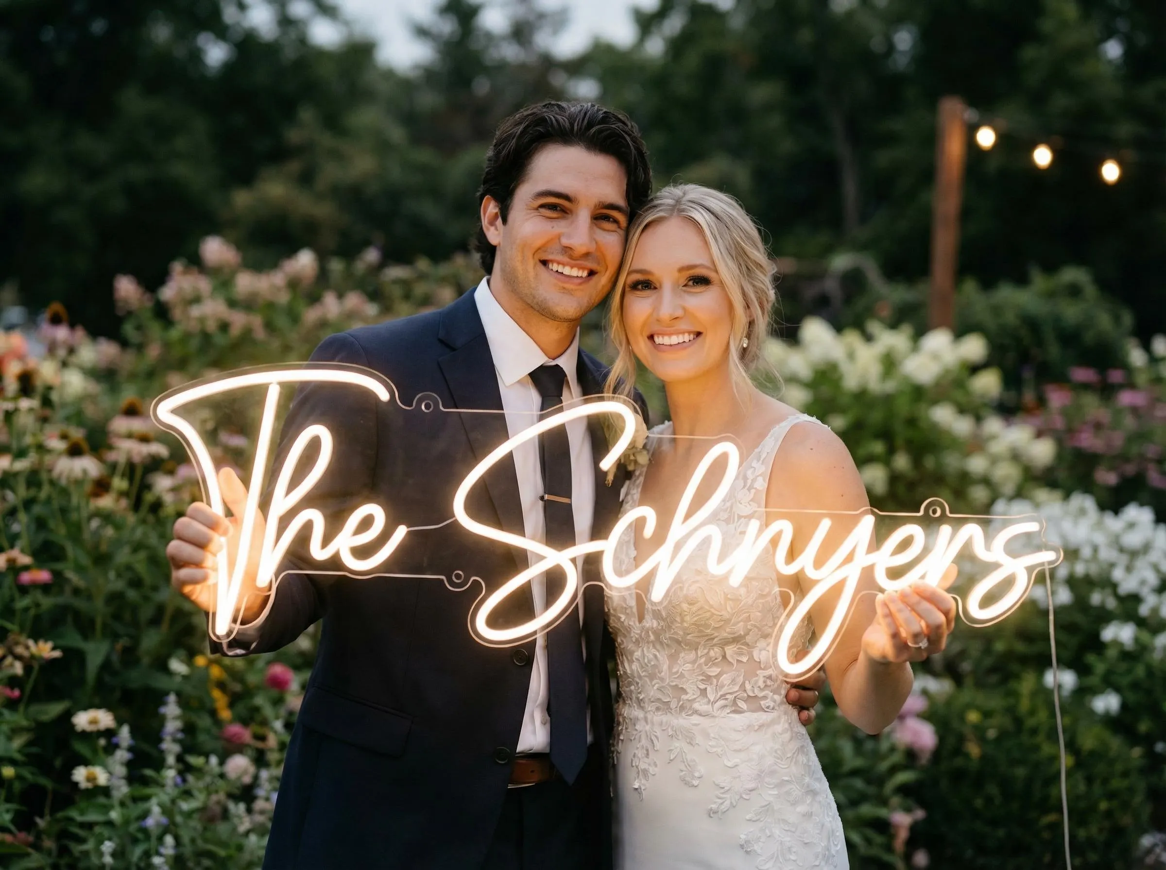 Wedding Neon Sign, Custom Neon sign, Personalized Neon, Gifts for Him/Her, Engagement Sign, Wedding Backdrop, Reception Decor, Party Sign