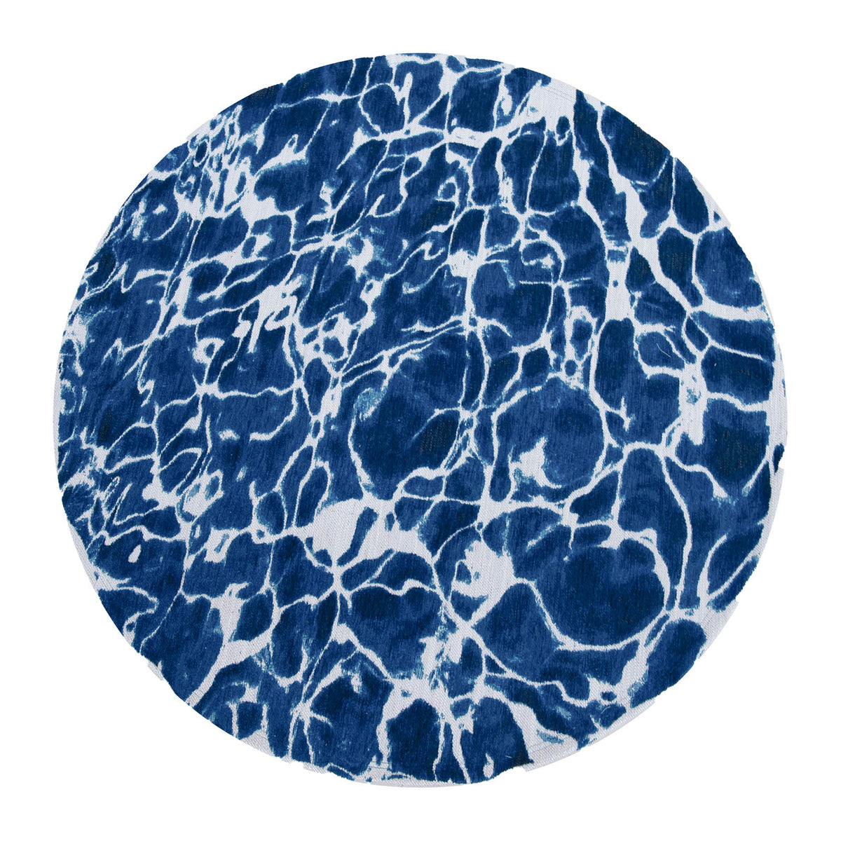 Louis De Poortere vloerkleed Surf - blauw - 140x140cm