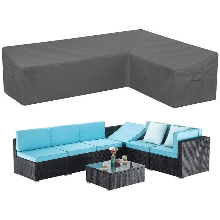 Heavy Duty Patio Sectional Sofa Cover Outdoor Furniture Cover Waterproof