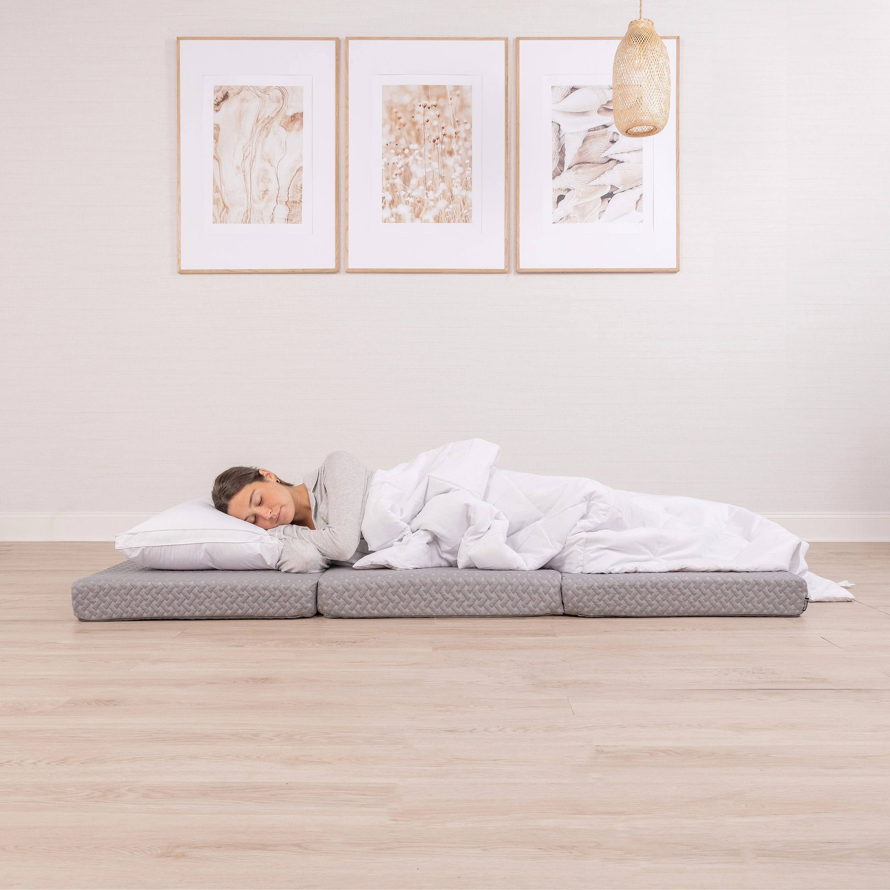 Milliard Premium Folding Mattress, Memory Foam Tri Fold with Waterproof Washable Cover, Single Size (75x25x4)