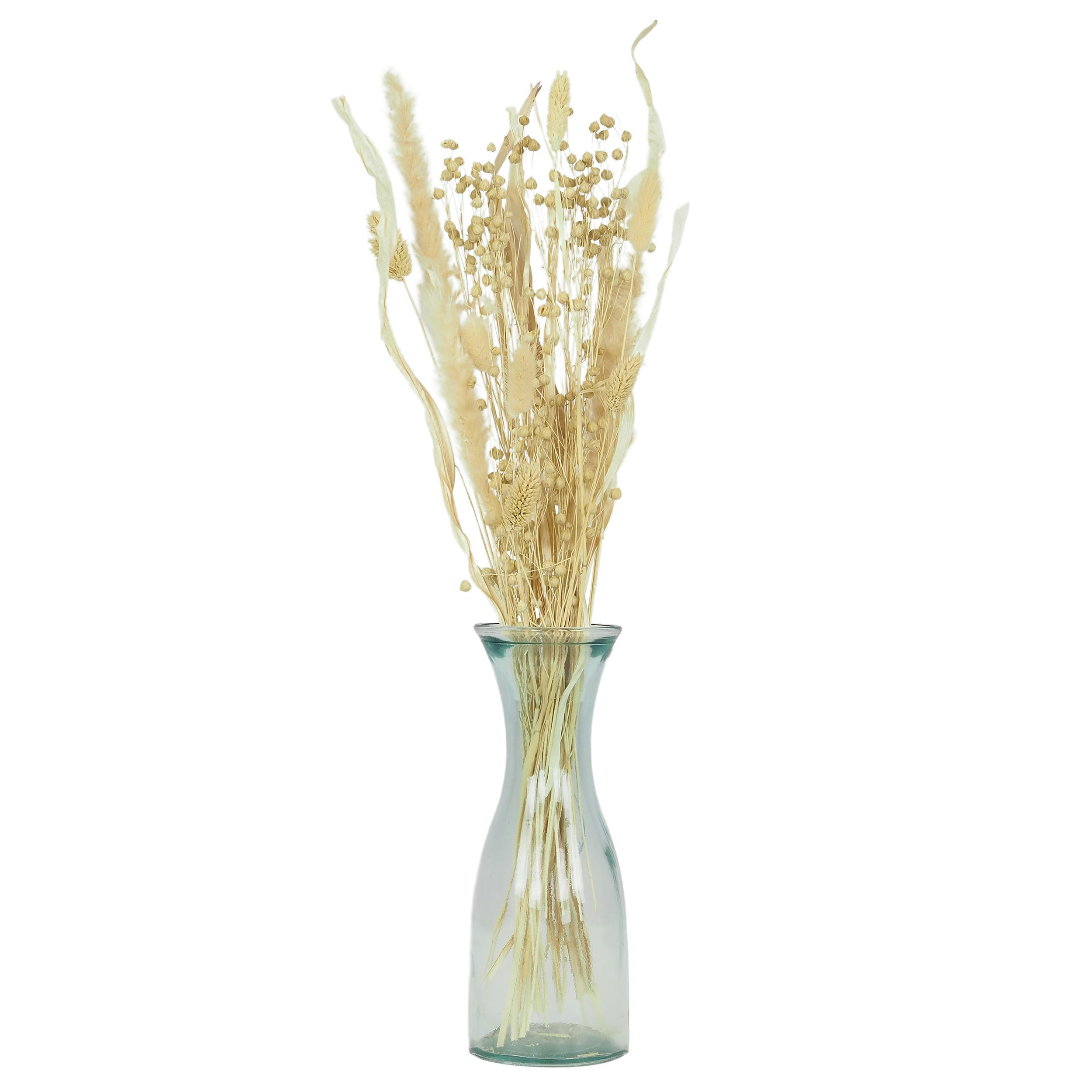 - Bouquet fleur séchée naturelle crème 60cm