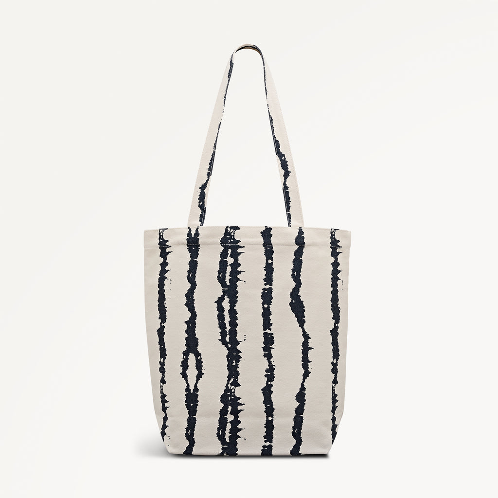 Tie Dye Stripe - Medium Open Top Tote