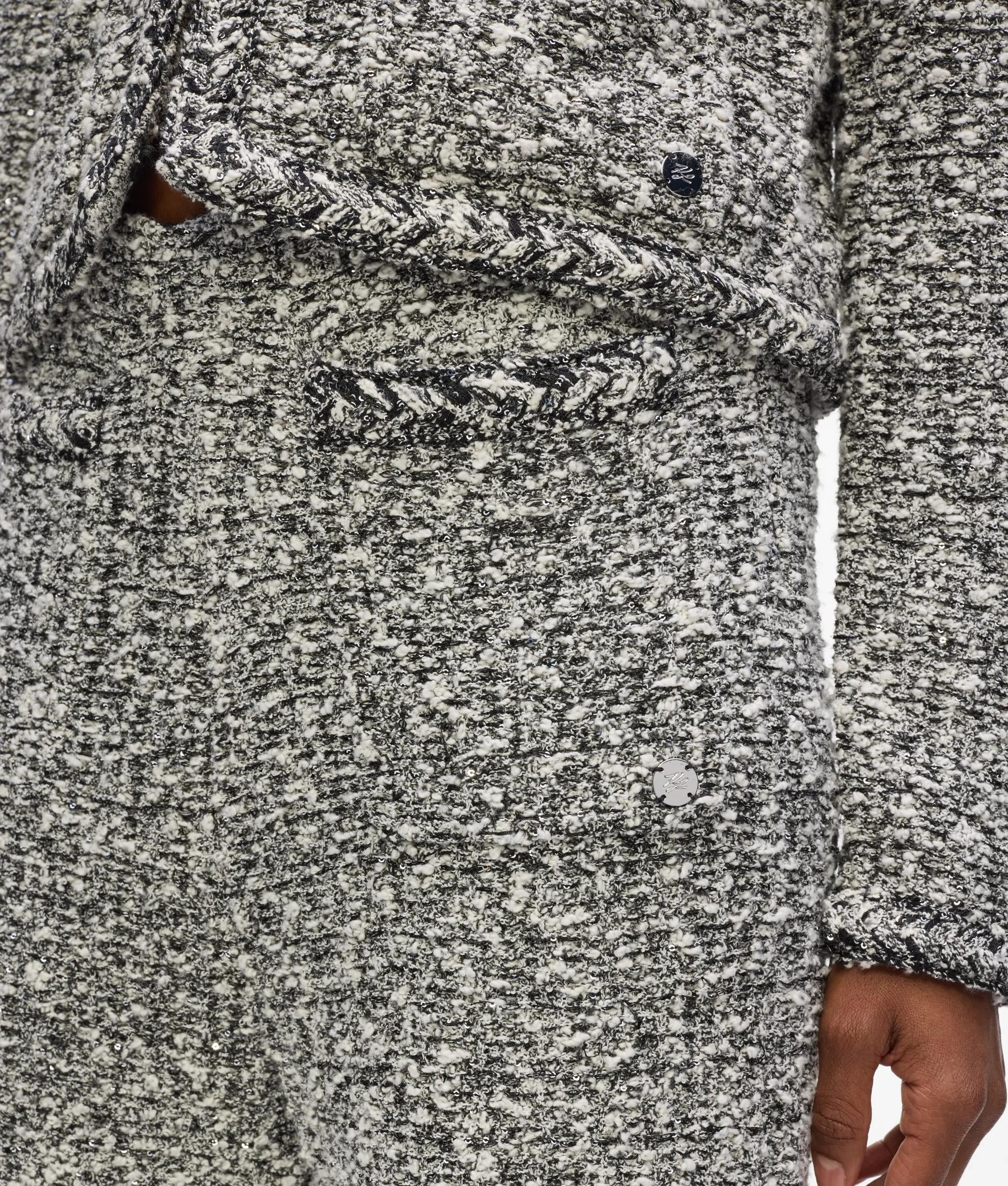 Pantalon en maille bouclée