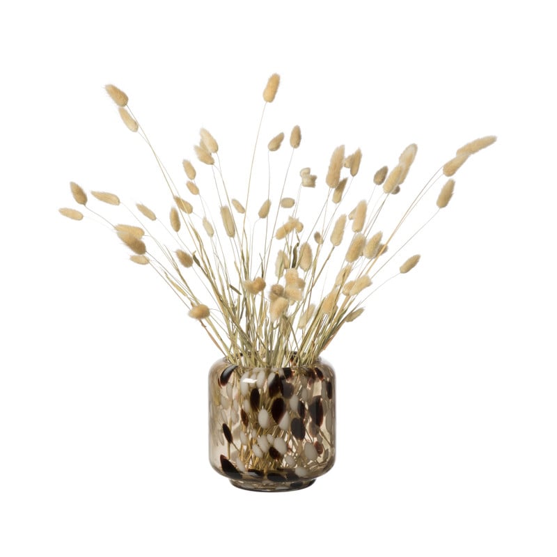 Vaas gewolkt - bruin - &Oslash;15x15 cm