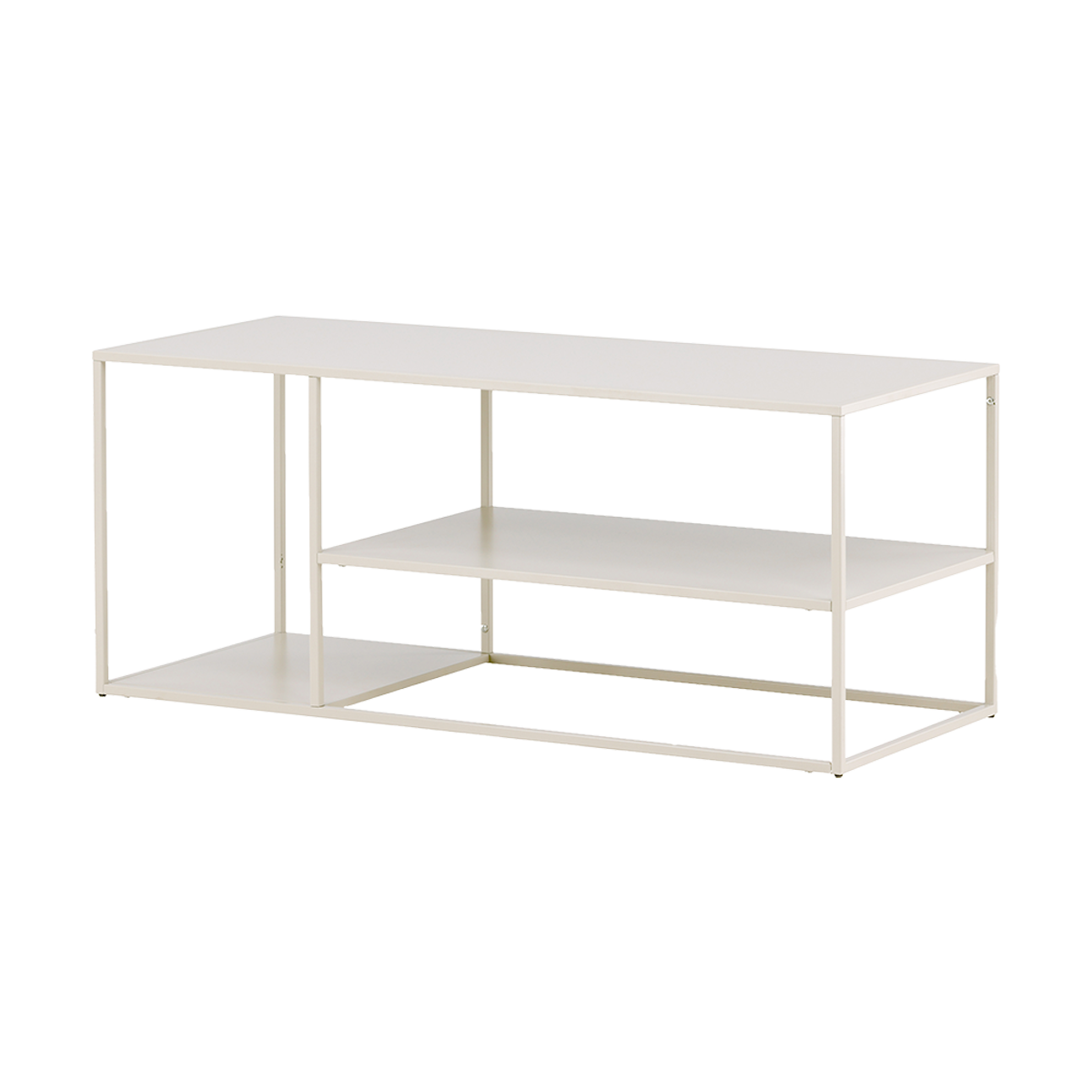 Nest living Jesse Metalen Salontafel met Opbergruimte - Beige
