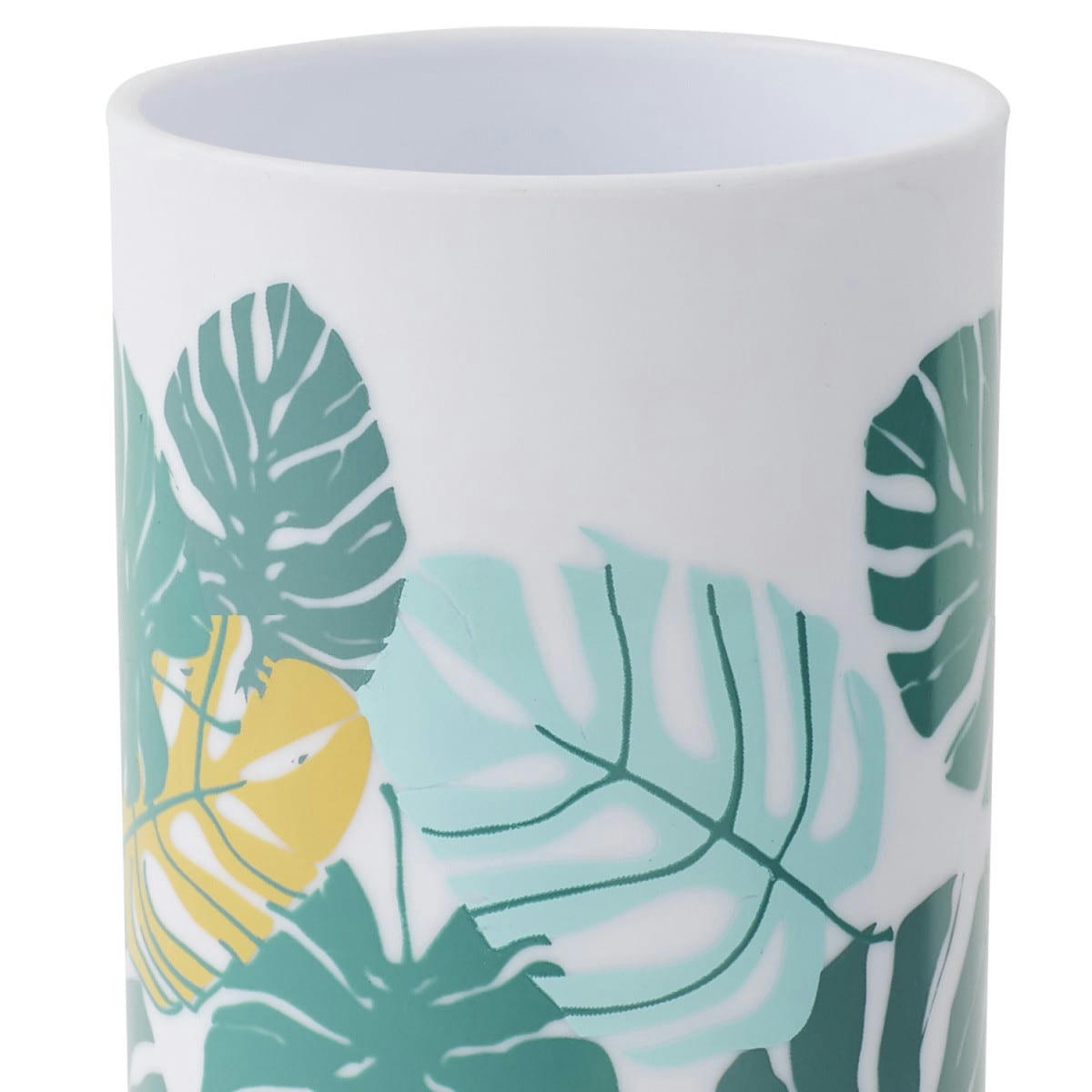 JUNGLE - Porte brosse à dents en plastique blanc