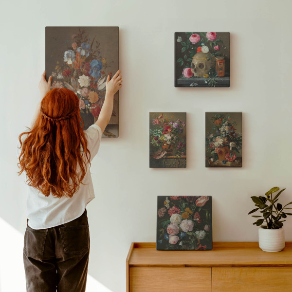 Obraz canvas 5 części Kwiaty klasyczne|20x30, 30x30, 40x60|Wallfluent