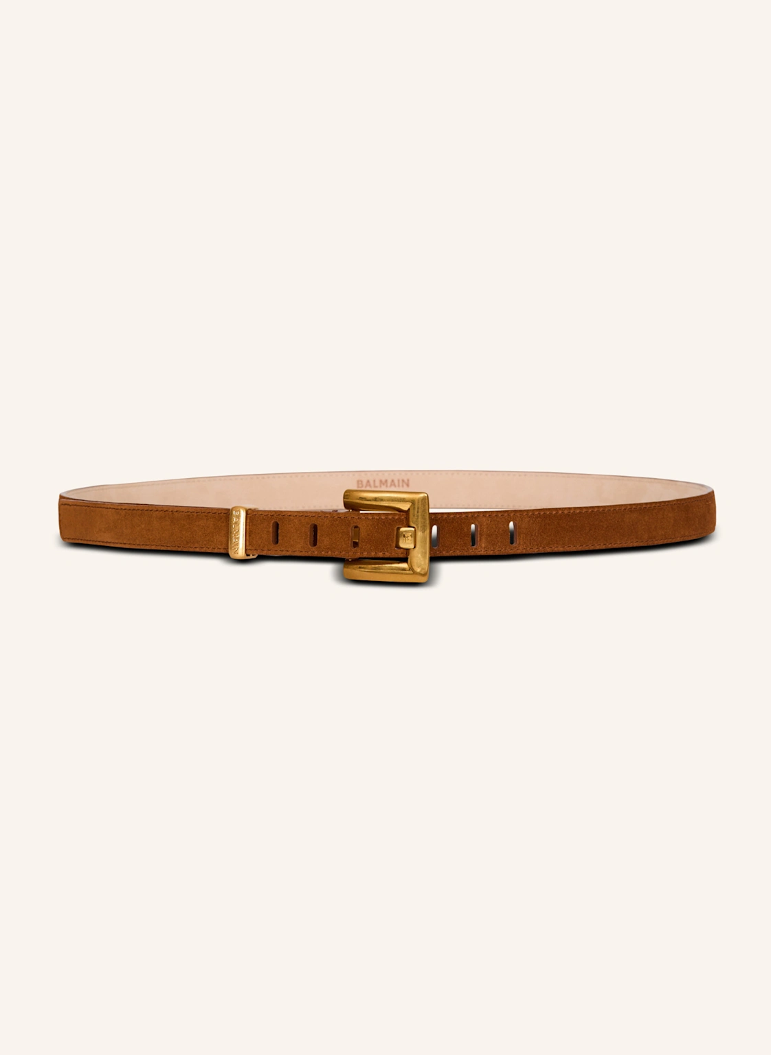 BALMAIN Anthem Gürtel aus Wildleder