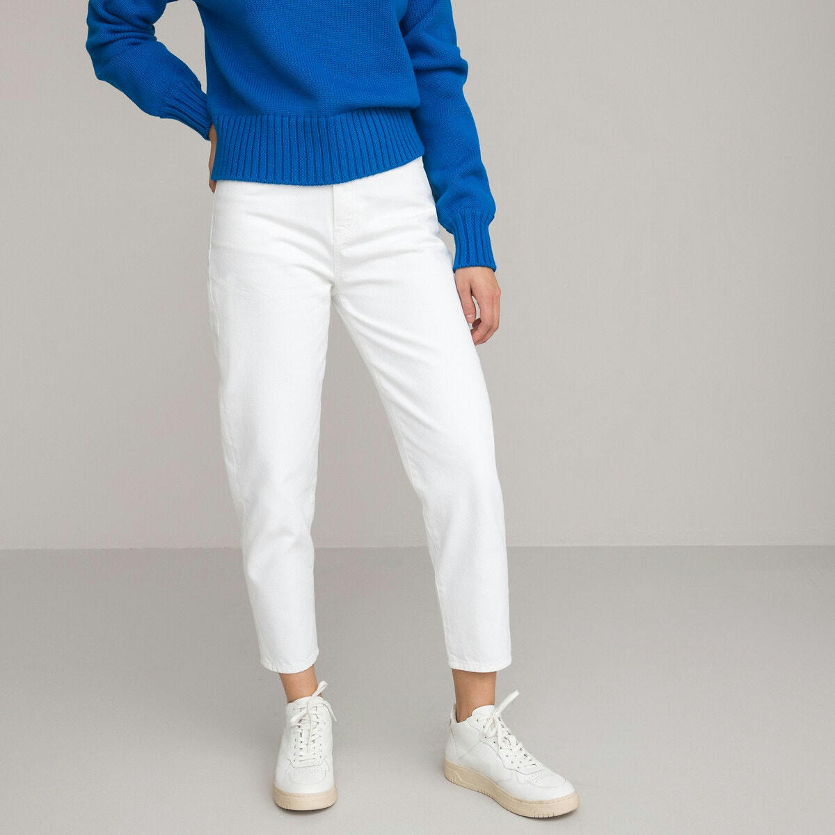 Jean mom, taille haute