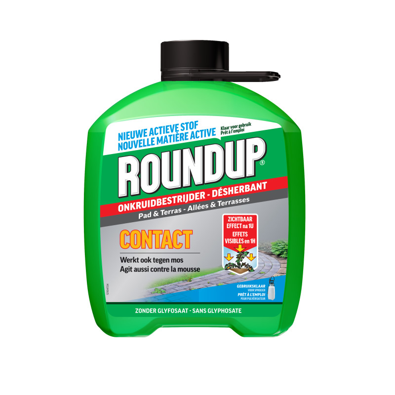 Désherbant et anti-mousse pour allées et terrasses Contact 5 L ROUNDUP