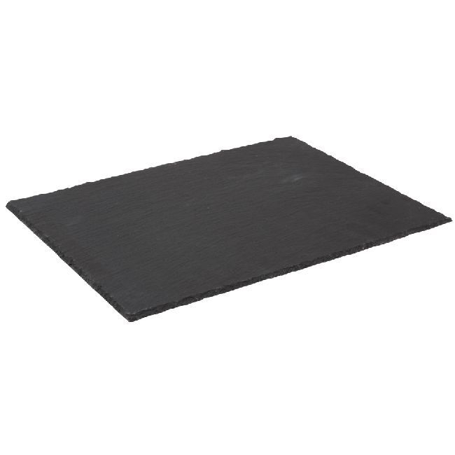 Assiette plate rectangulaire ardoise 20x30cm