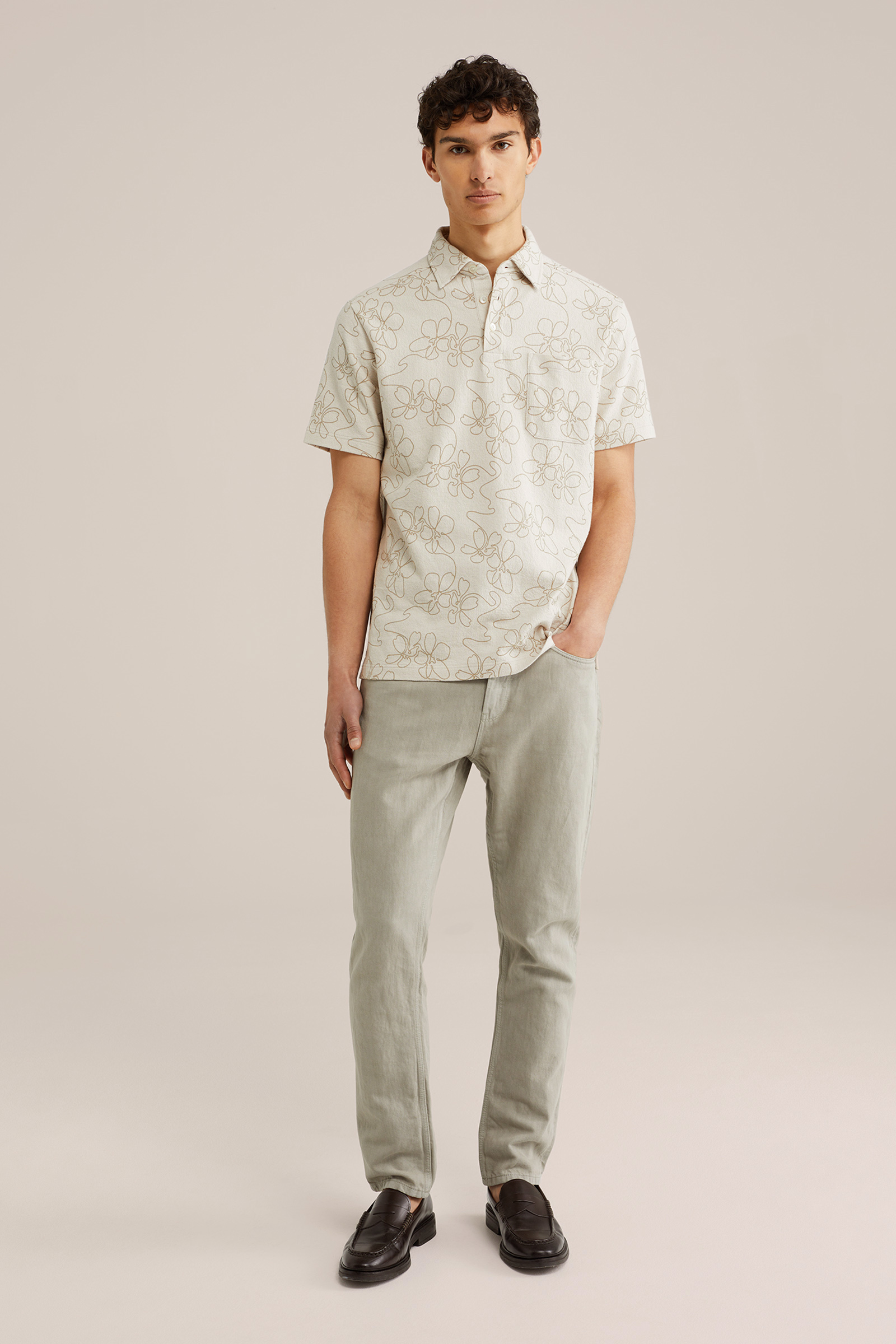 Heren Regular fit polo met print