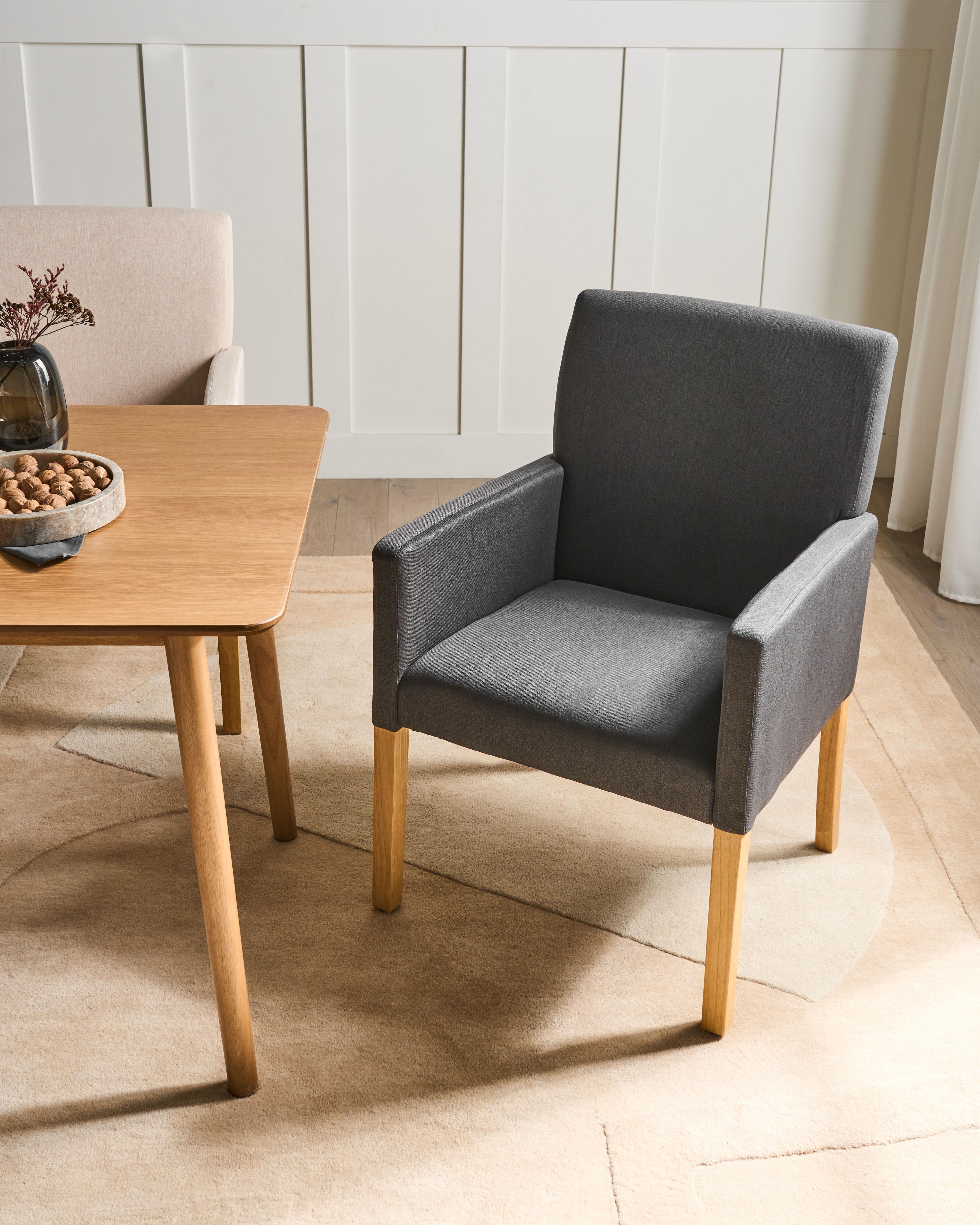 Dining Chair ROCKEFELLER Fabric Grey