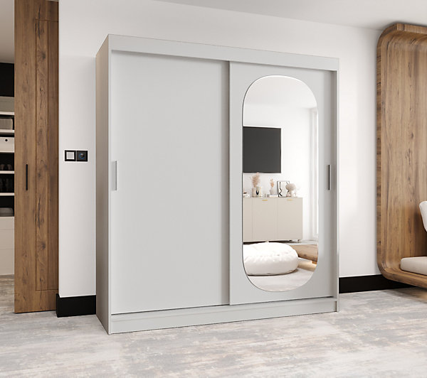 Armoire ROYAL à portes coulissantes H. 200 x L. 150 x P. 62, 2 portes