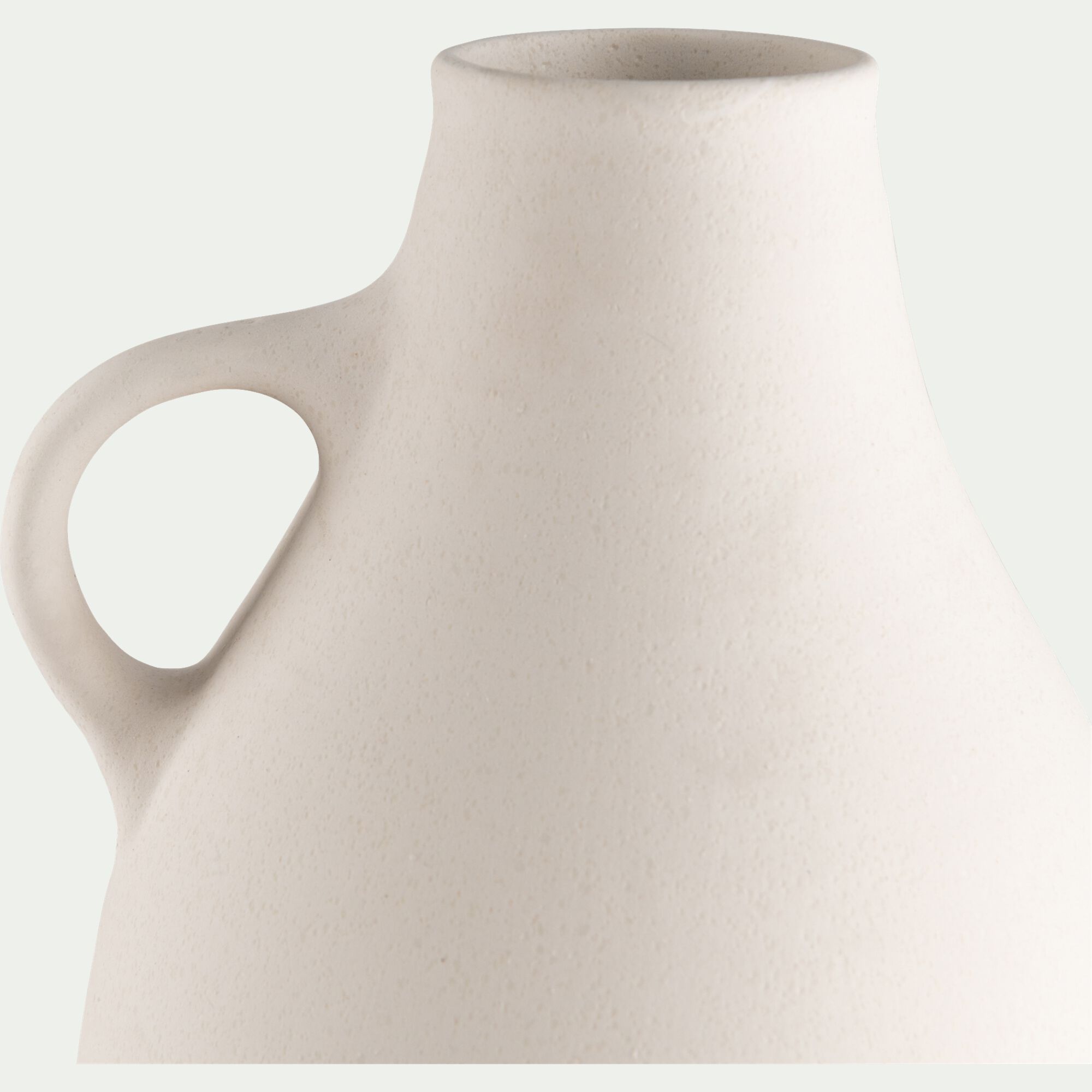 KAMU - Vase pichet en faïence H27cm - blanc