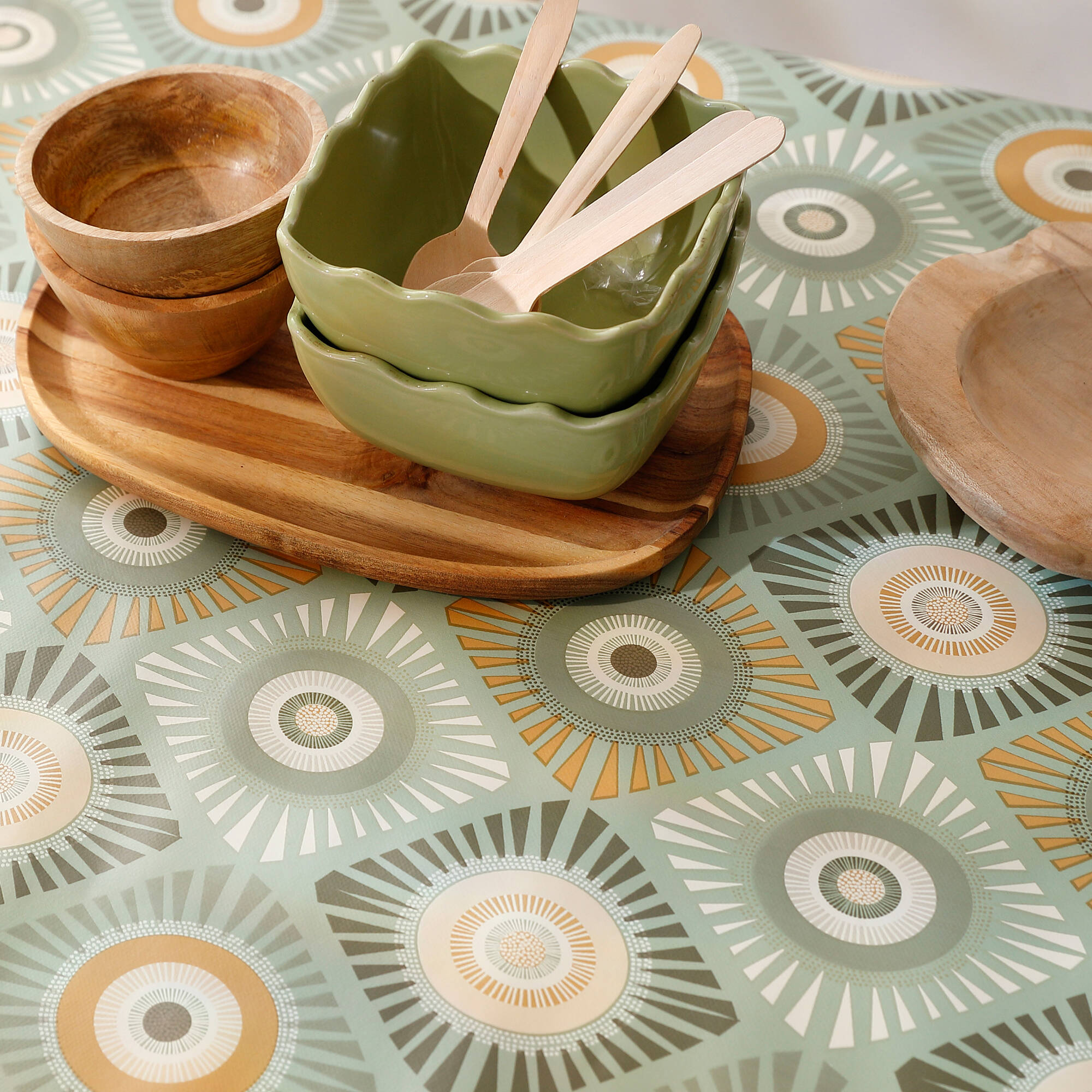 Nappe toile cirée imprimé wax