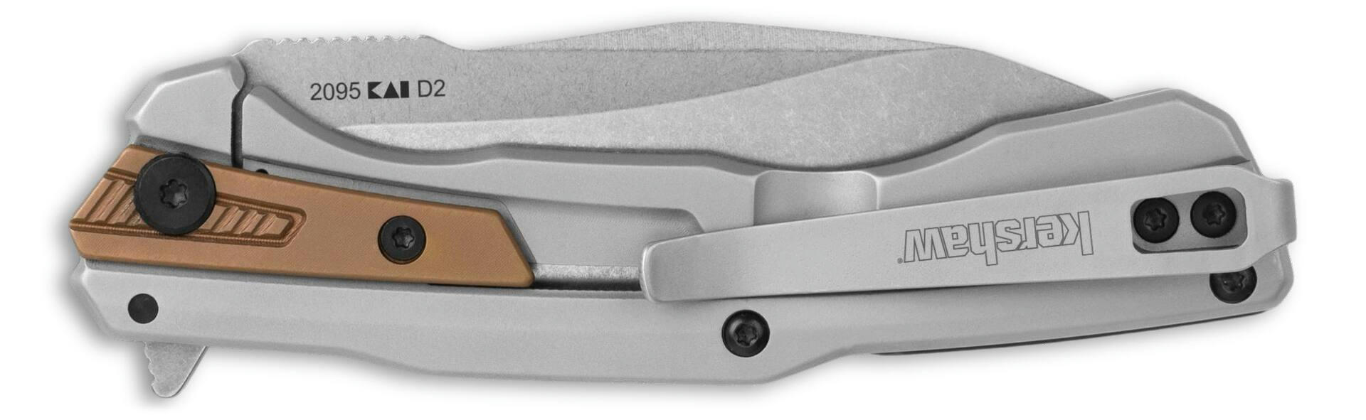 Kershaw Endgame Folding Pocket Knife, Boxed, Steel, 3.25-in, Silver Colour
