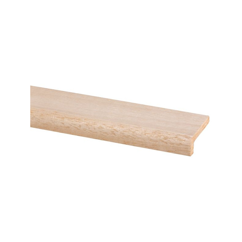Cornière d'angle en marupa clair 270 x 3,3 x 1,2 cm