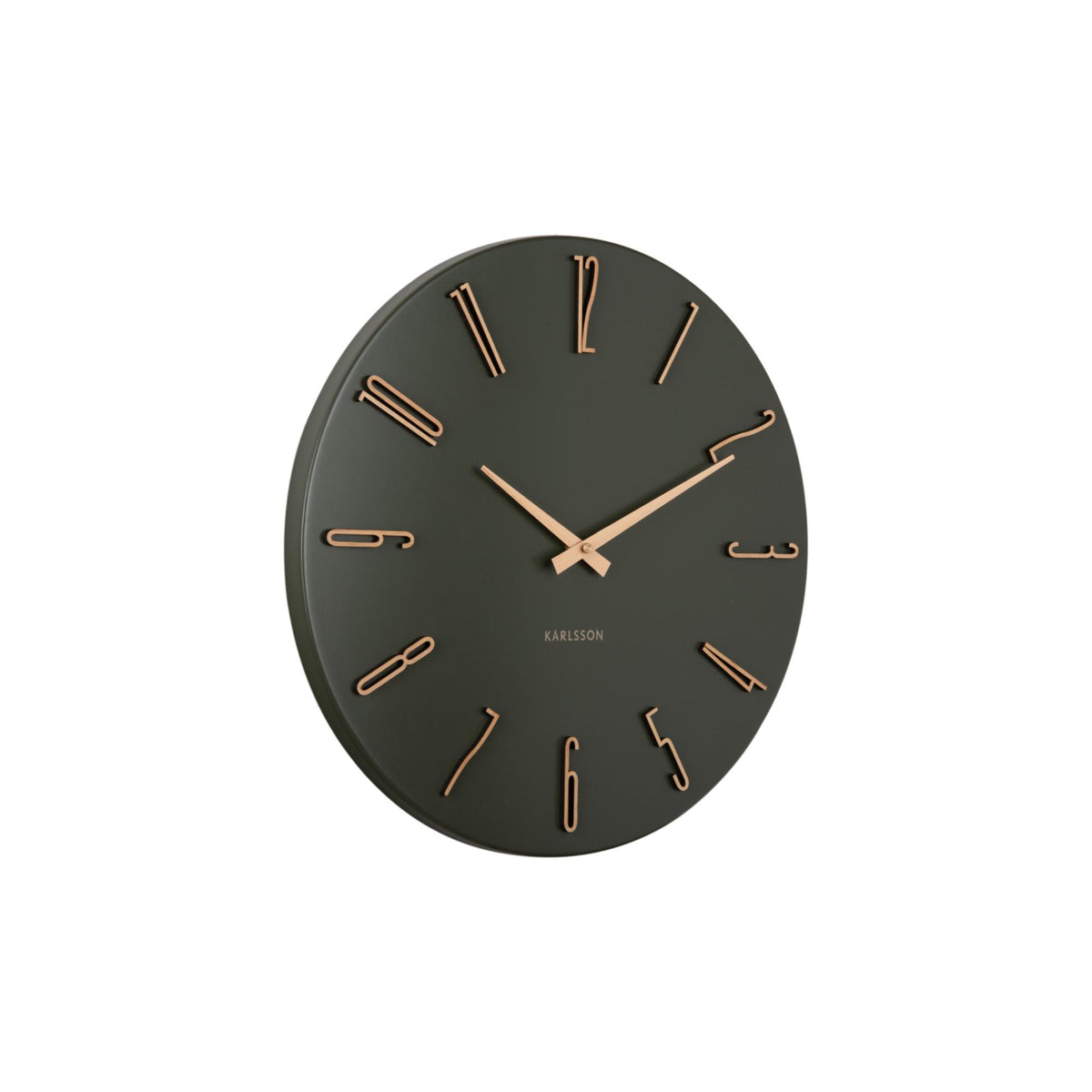 Karlsson wandklok Esmerado - groen - Ø40cm