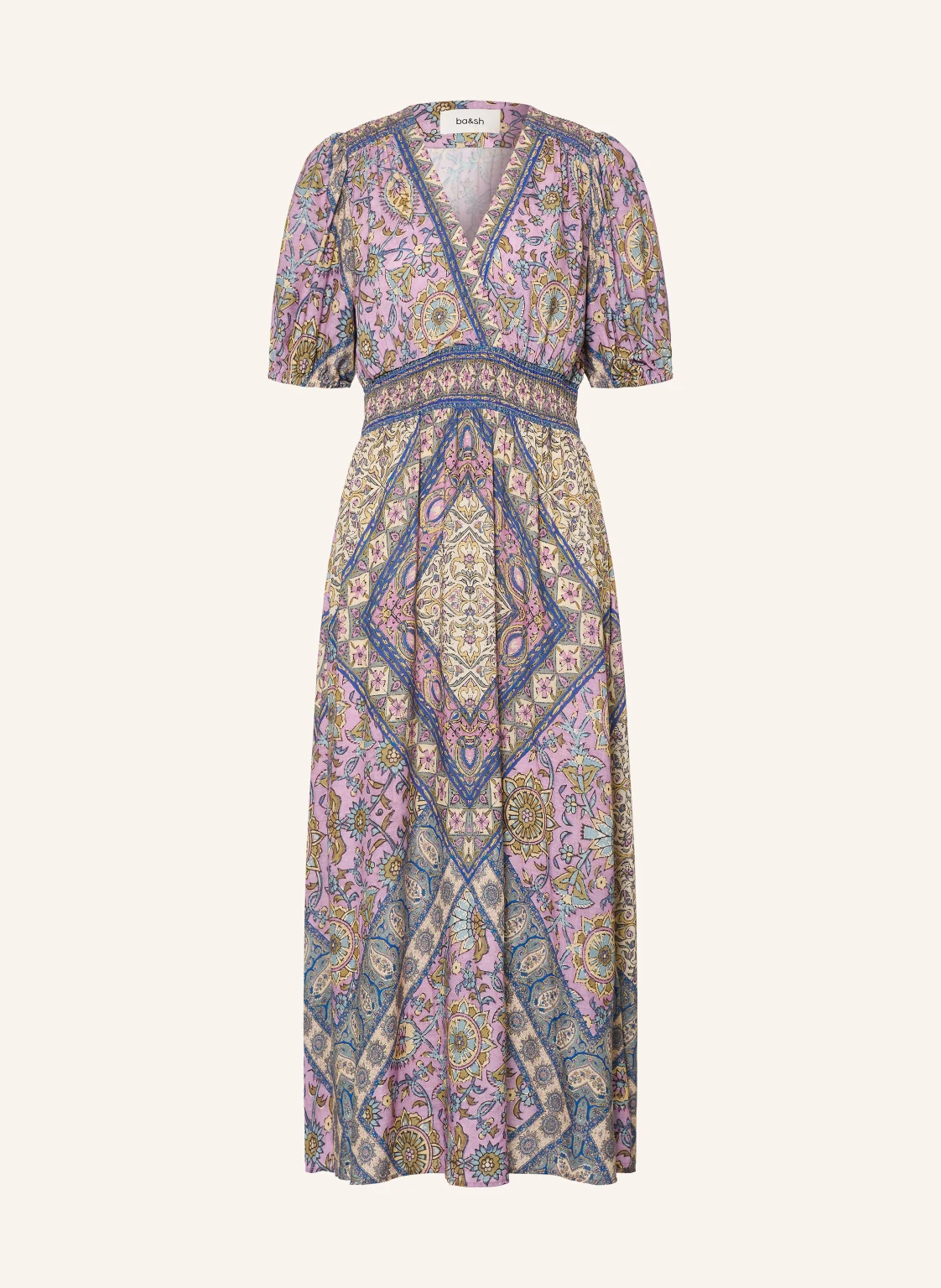 ba&sh Kleid SIDELIE in Wickeloptik