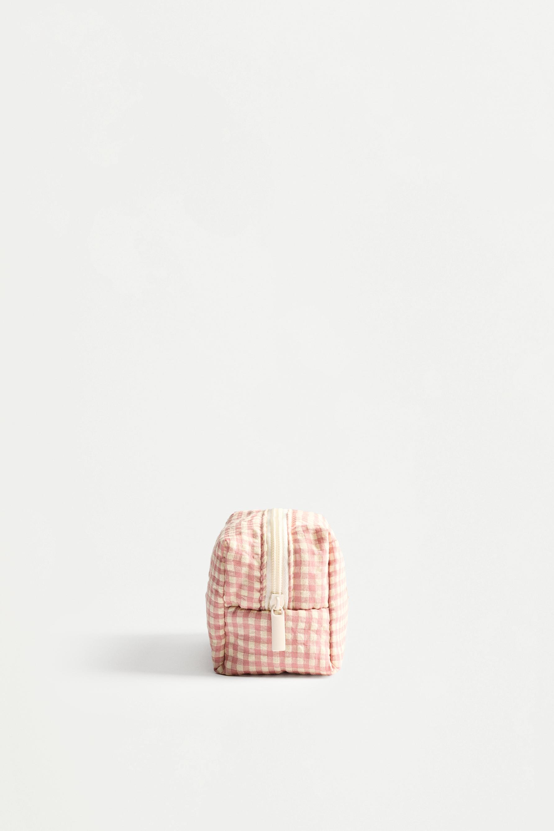 Neceser pequeño estampado vichy