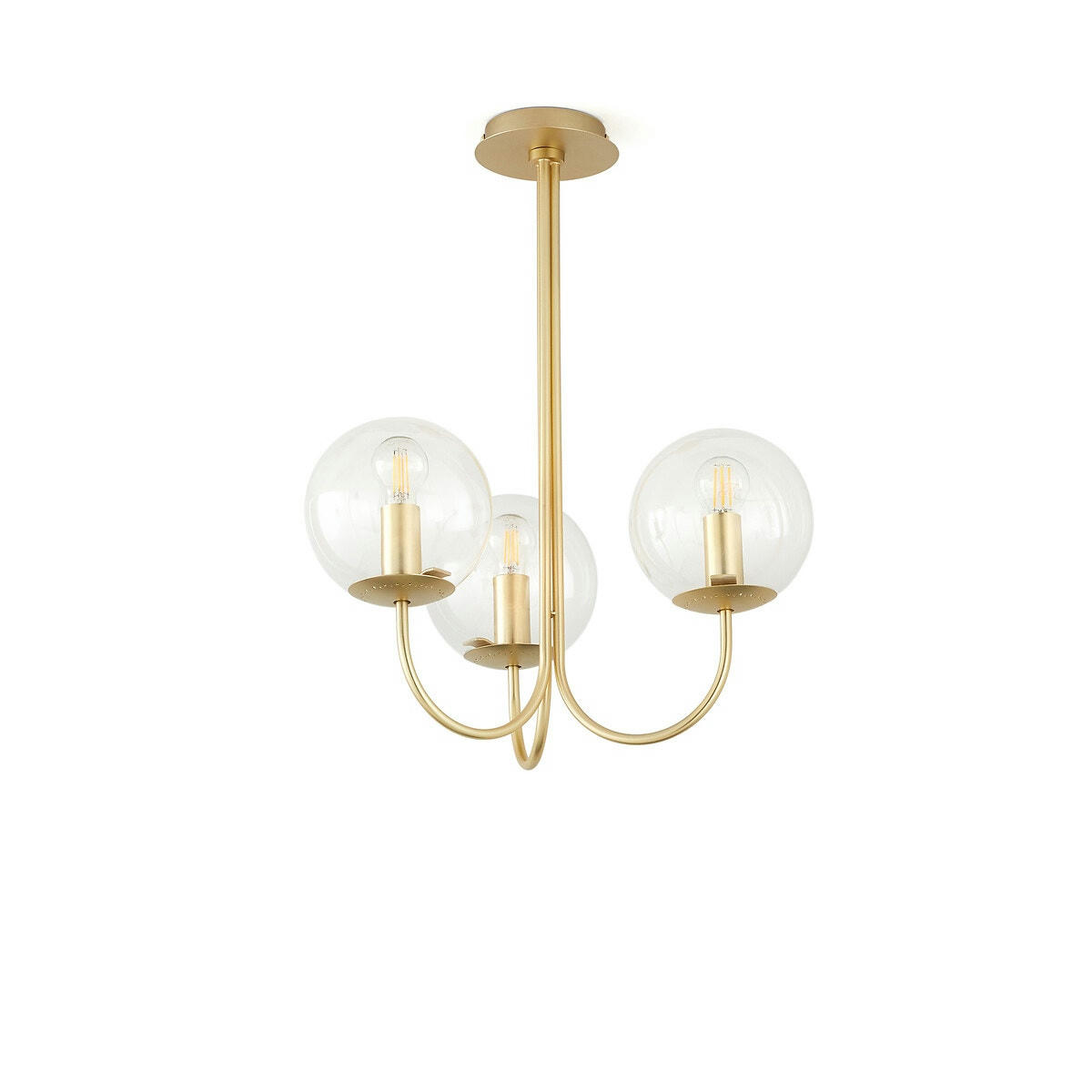 Suspension laiton et verre, Moricio