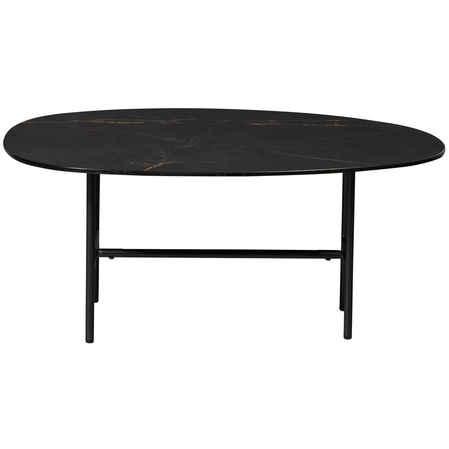 WOOOD salontafel Vajen - Marmeren Look - Zwart - 34x80x60