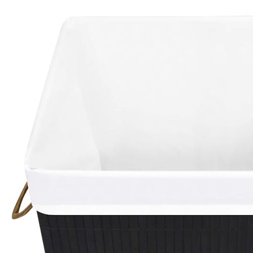 NNEVL Bamboo Laundry Basket Black