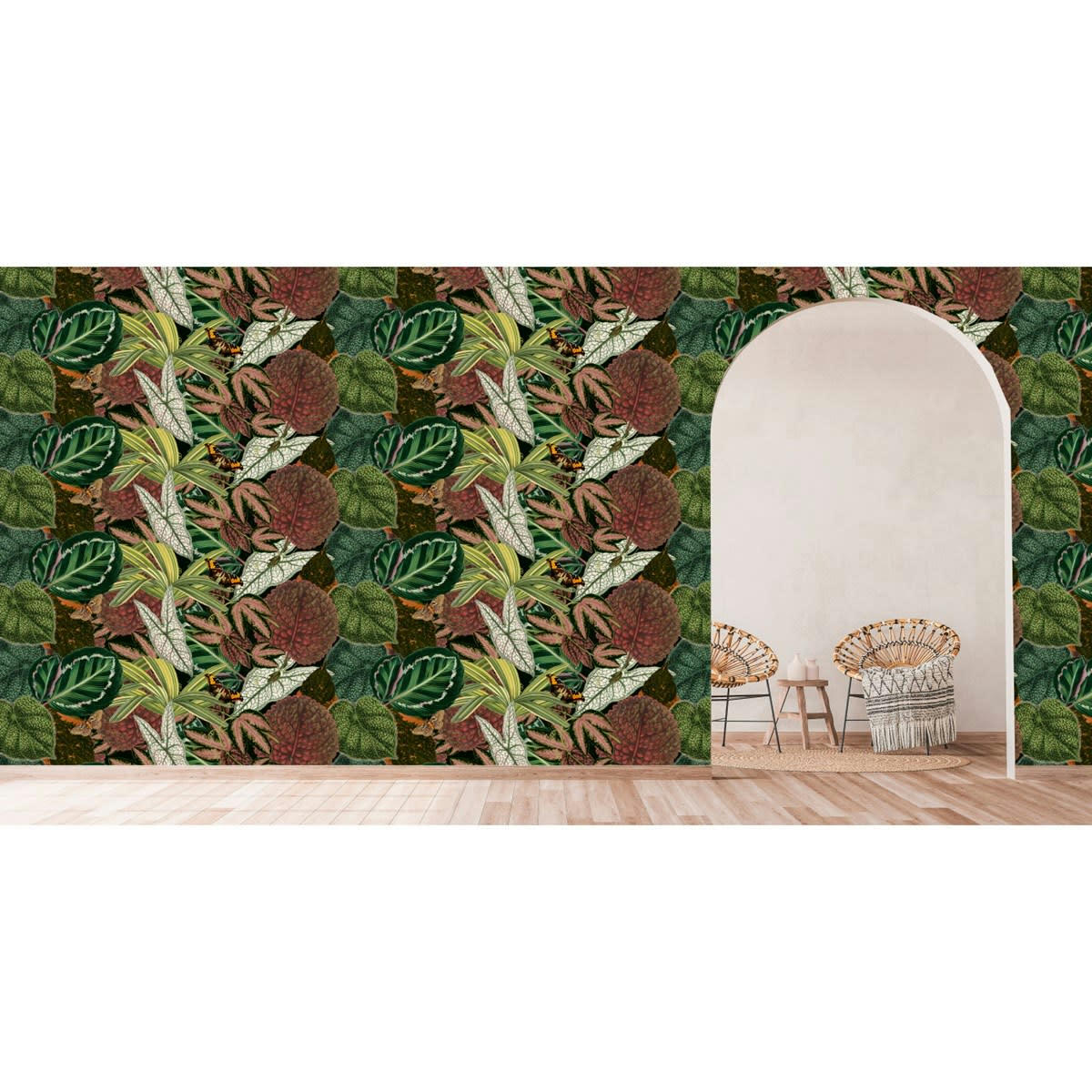 LA MAIN VERTE - Panneau décoratif motif floral Multicolore 192x270cm