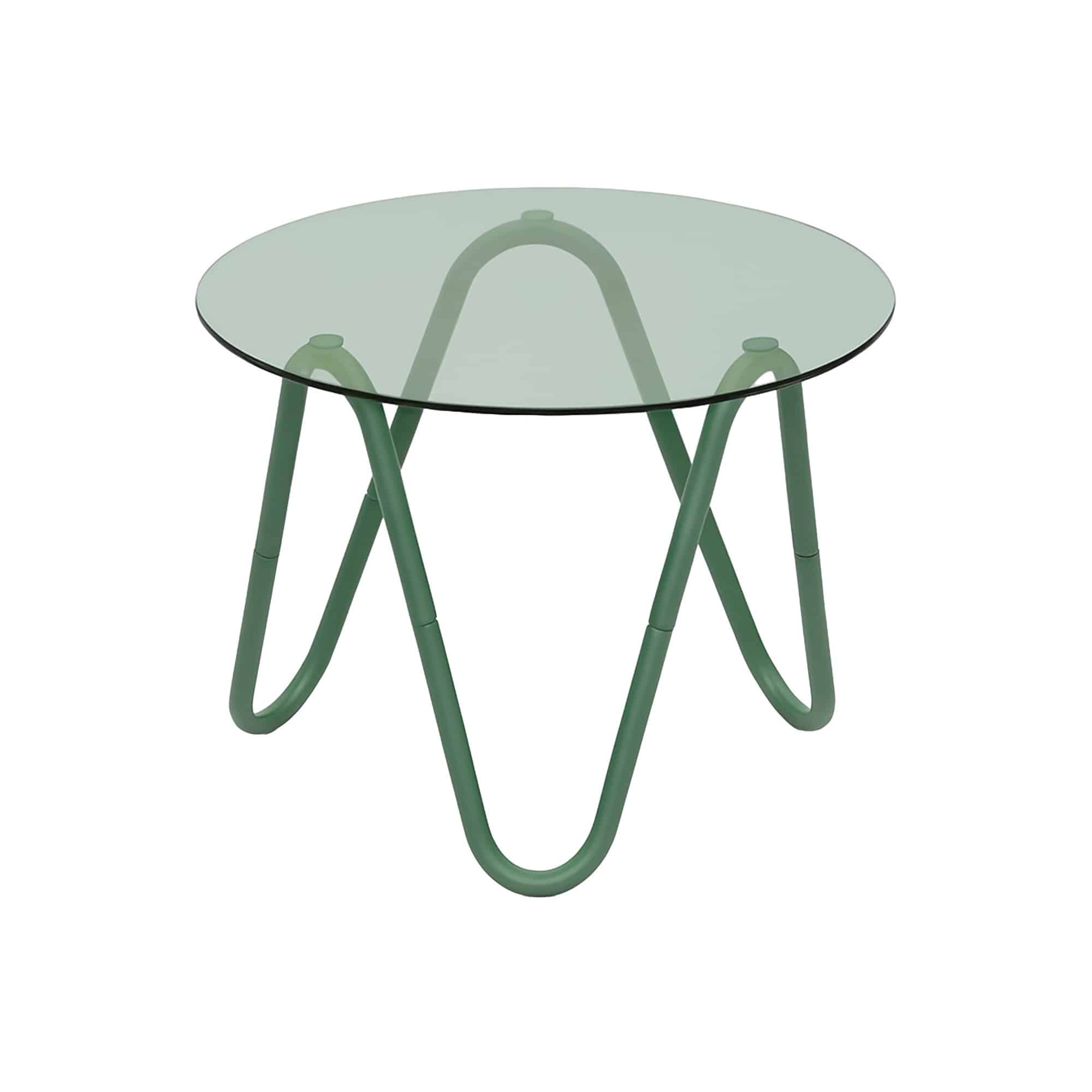 Leitmotiv bijzettafel Ventana Round - groen - Ø50cm