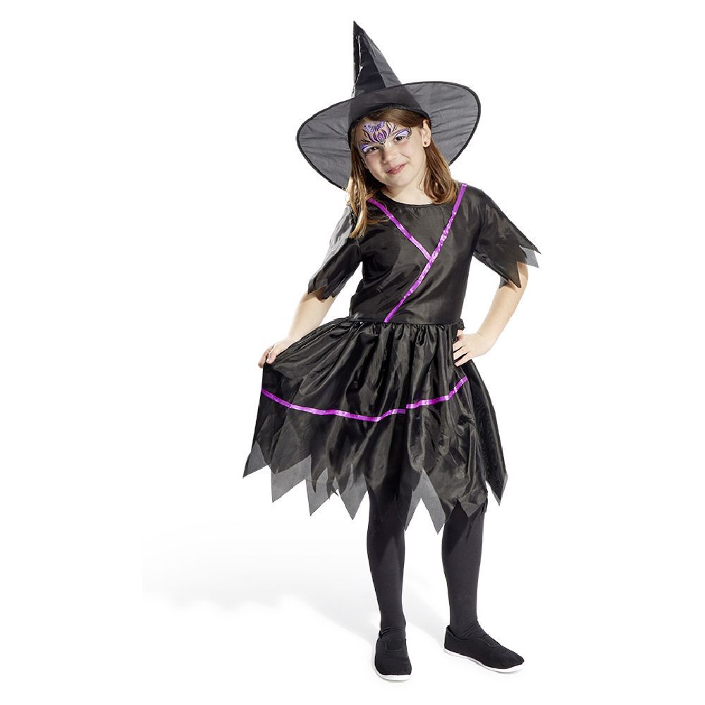 Déguisement enfant sorcière robe et chapeau