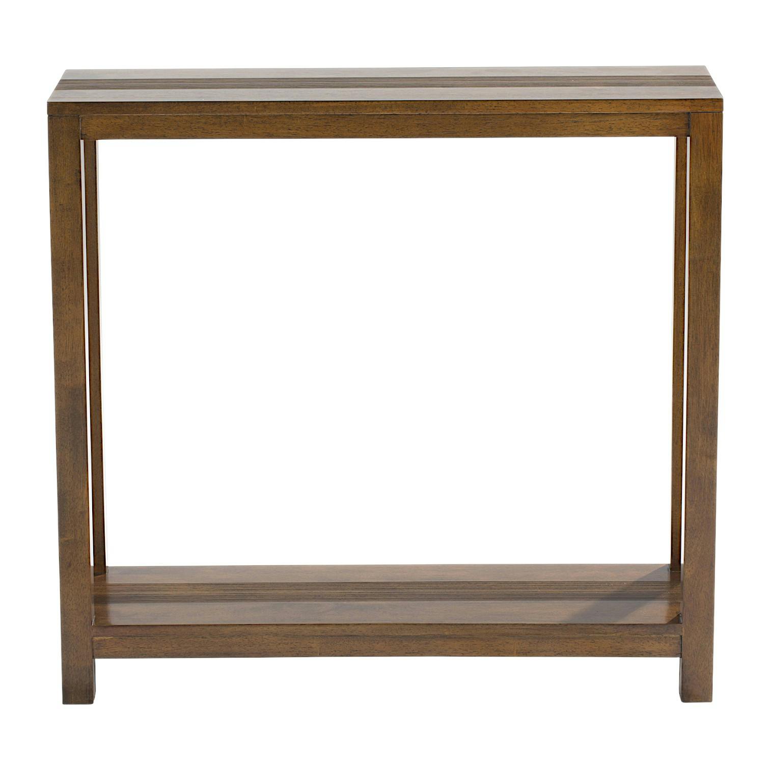 Console 2 plateaux hévéa massif 80cm GALA