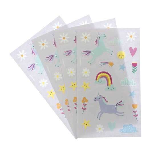 Unicorn Sticker Sheets 4 Pack