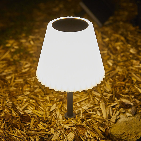 Lampe de table solaire à poser ou à piquer LADY SPIKE H62cm