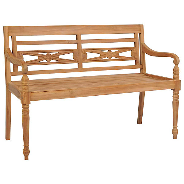 Banc de jardin meuble de patio bois gris Helloshop26